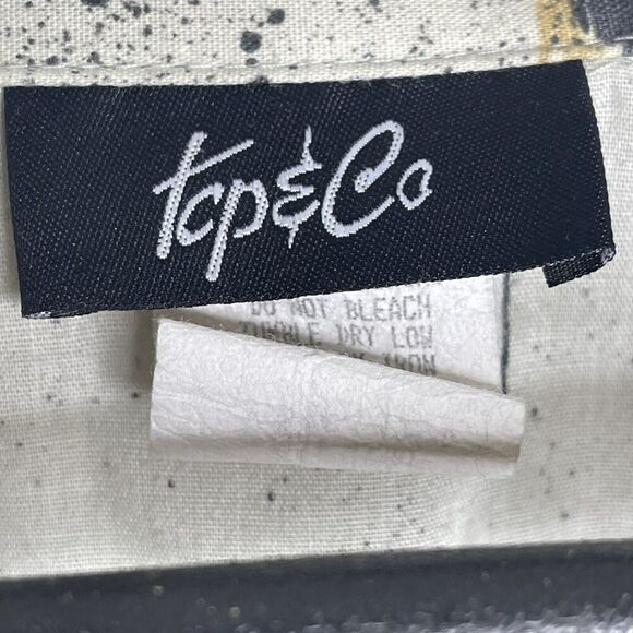 Vintage Safari 1x Plus Print Button Front Shirt Tiger Leopard Print Size - Picture 10 of 11